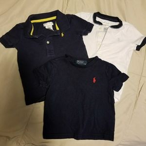Bundle of 3 boy Polo shirts