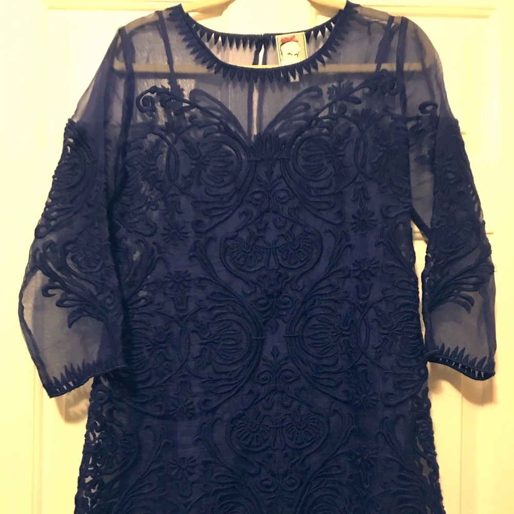 Anthropologie Yoana Baraschi violet dress