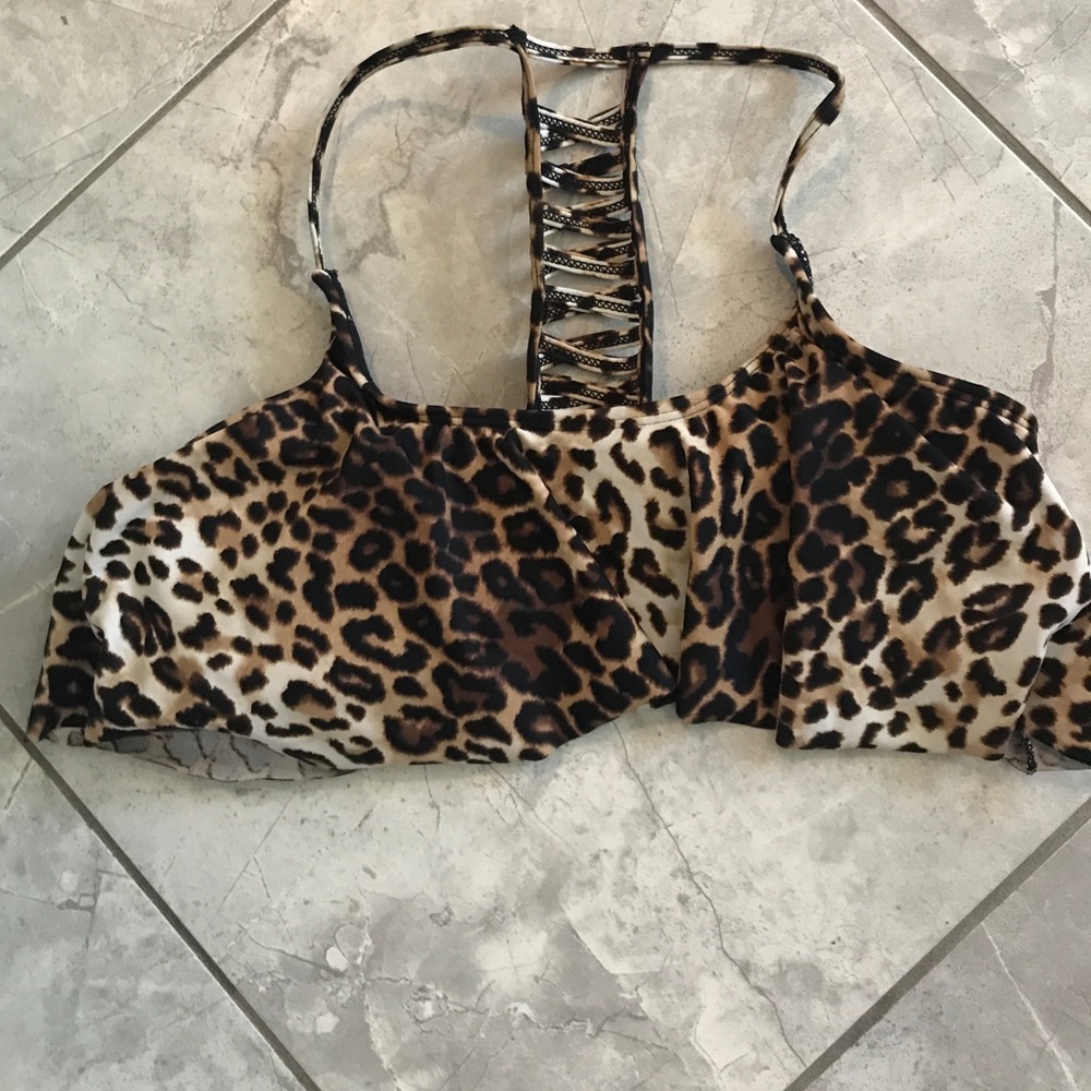 Cheetah Swim Suit Top