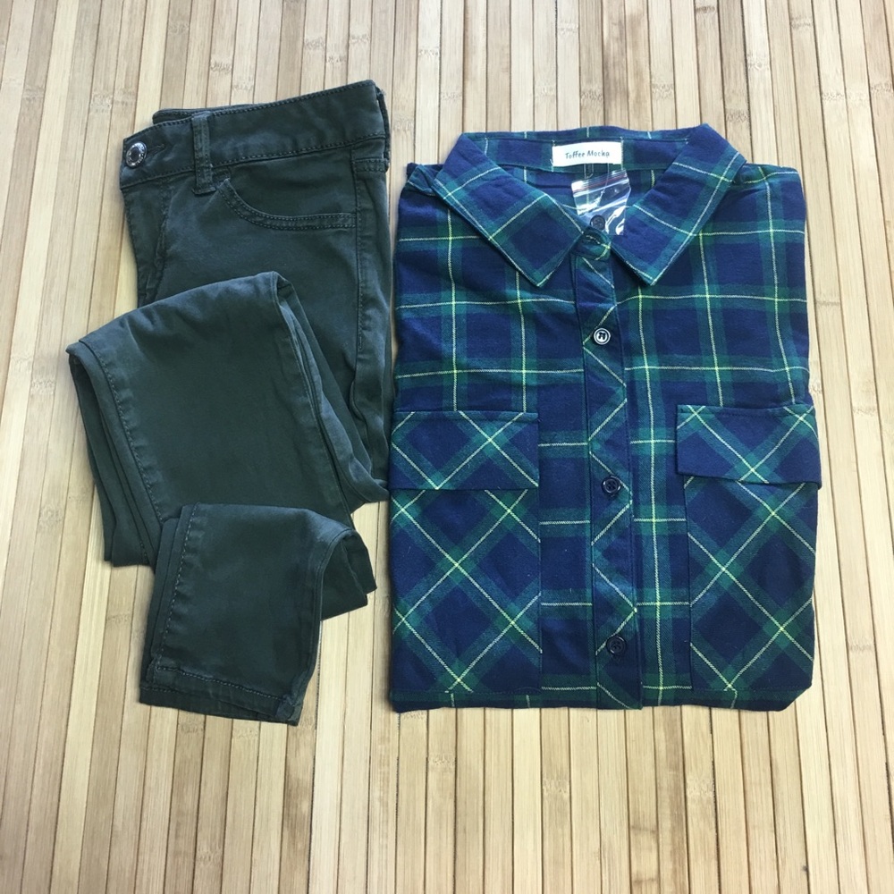 ARMY GREEN JEGGINGS 