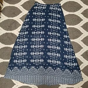 Navy Maxi Skirt
