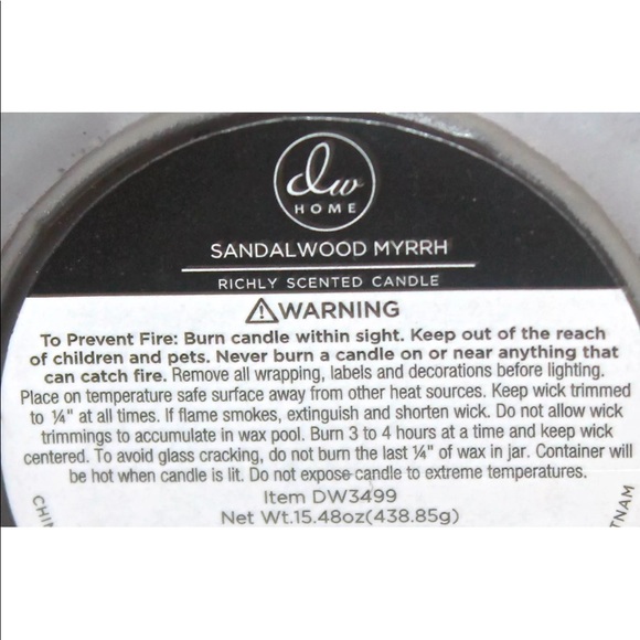 DW HOME CANDLE SUGAR COOKIES 1 WICK SOY WAX NEW - Picture 3 of 3