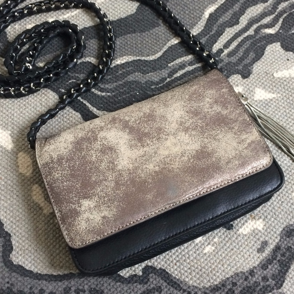 Aimee Kesternberg Bronze Black Crossbody Bag