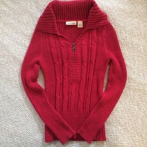 Red DKNY Christmas Sweater - Half Zip