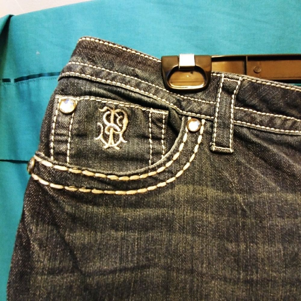 Blue Seam Accented Boot cut -Paisley Sky