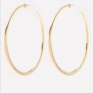 ***SOLD*** Bebe Gold Hoop Earrings