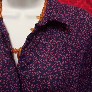 Bundle only Loft anchors navy red small