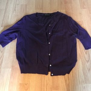 Express purple cardigan