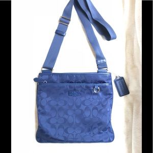 Cobalt Coach Cloth Crossbody