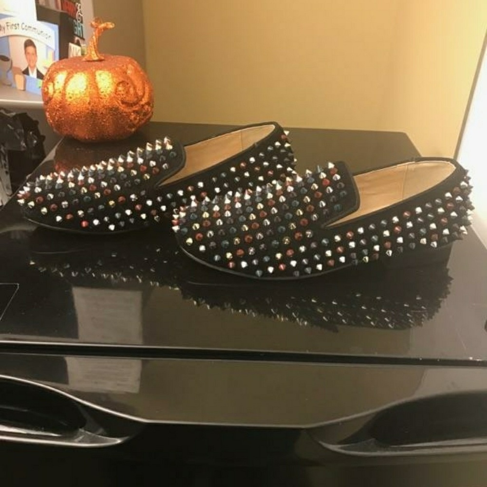 Christian Loubatin studded flats