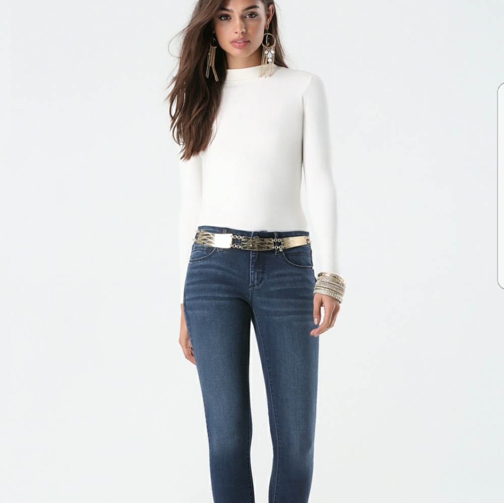 Bebe Logo Jeans Blue denim