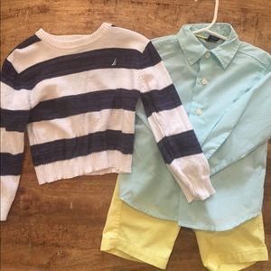 Nautical toddler outfit