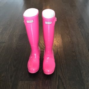 Pink Hunter Rain Boots