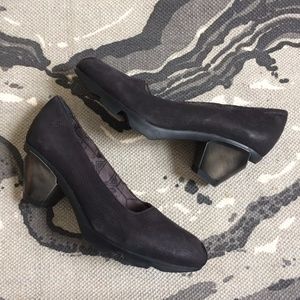 Fly London black heels 8.5 39
