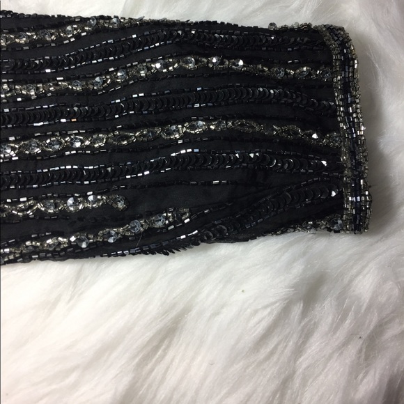 Papell Boutique Evening Silk Beaded Jacket Small - Picture 8 of 8