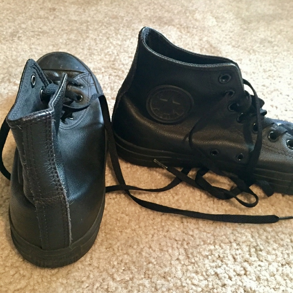 All Star Converse Leather High Tops