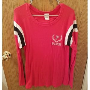 VS PINK Red Long Sleeve Shirt