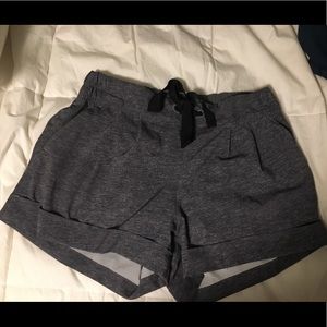 Grey Lulu Lemon Athletic Shorts