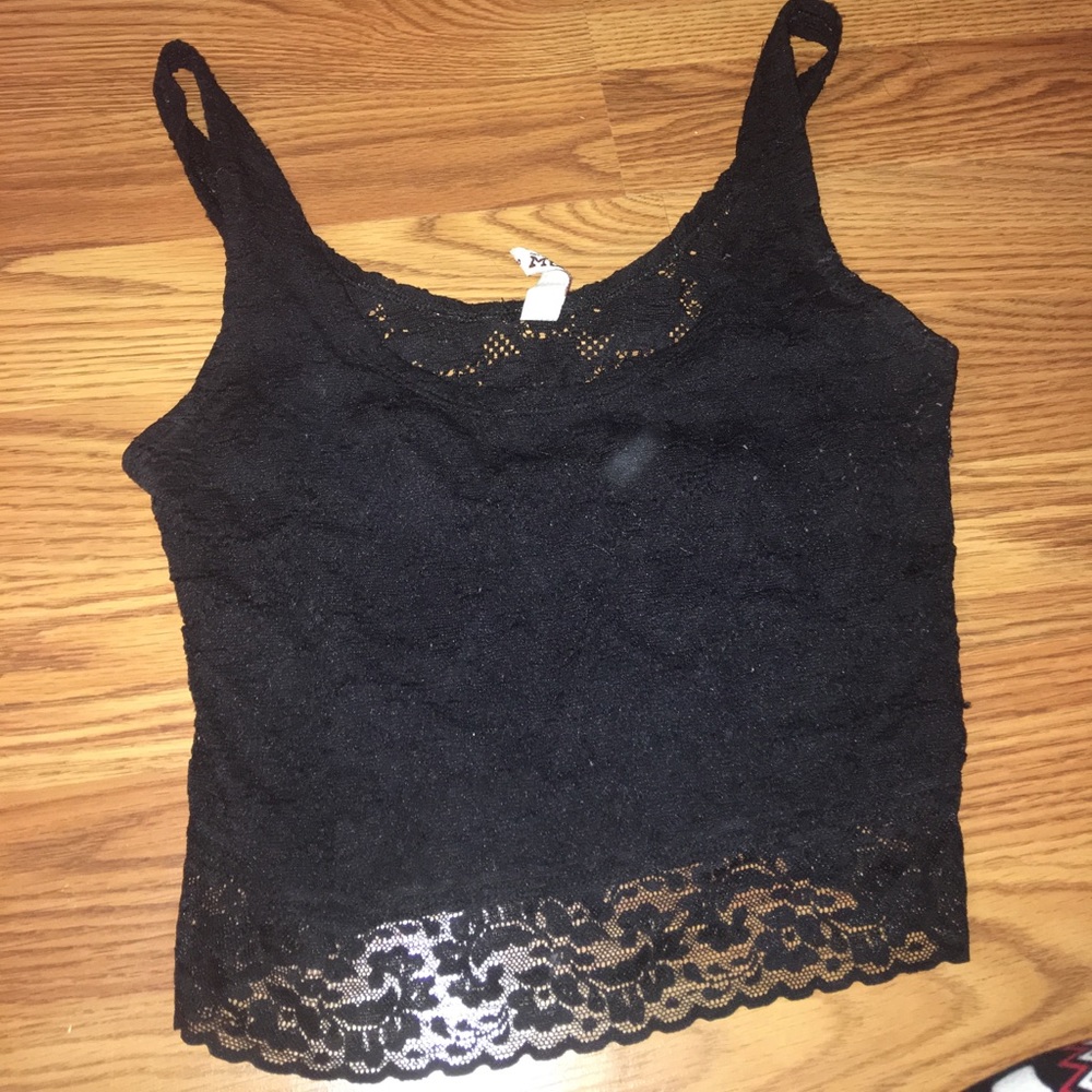 Black Lacy Tanktop