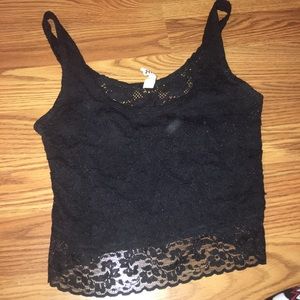Black Lacy Tanktop