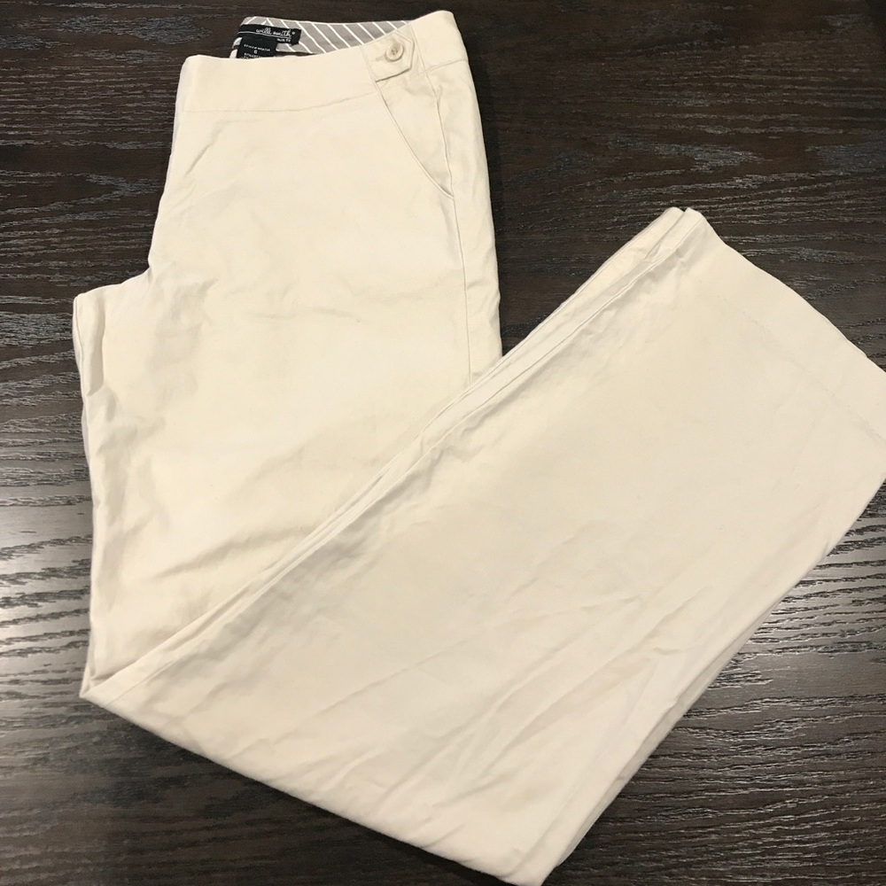 Willi Smith Ava fit khaki pant flat front slimming