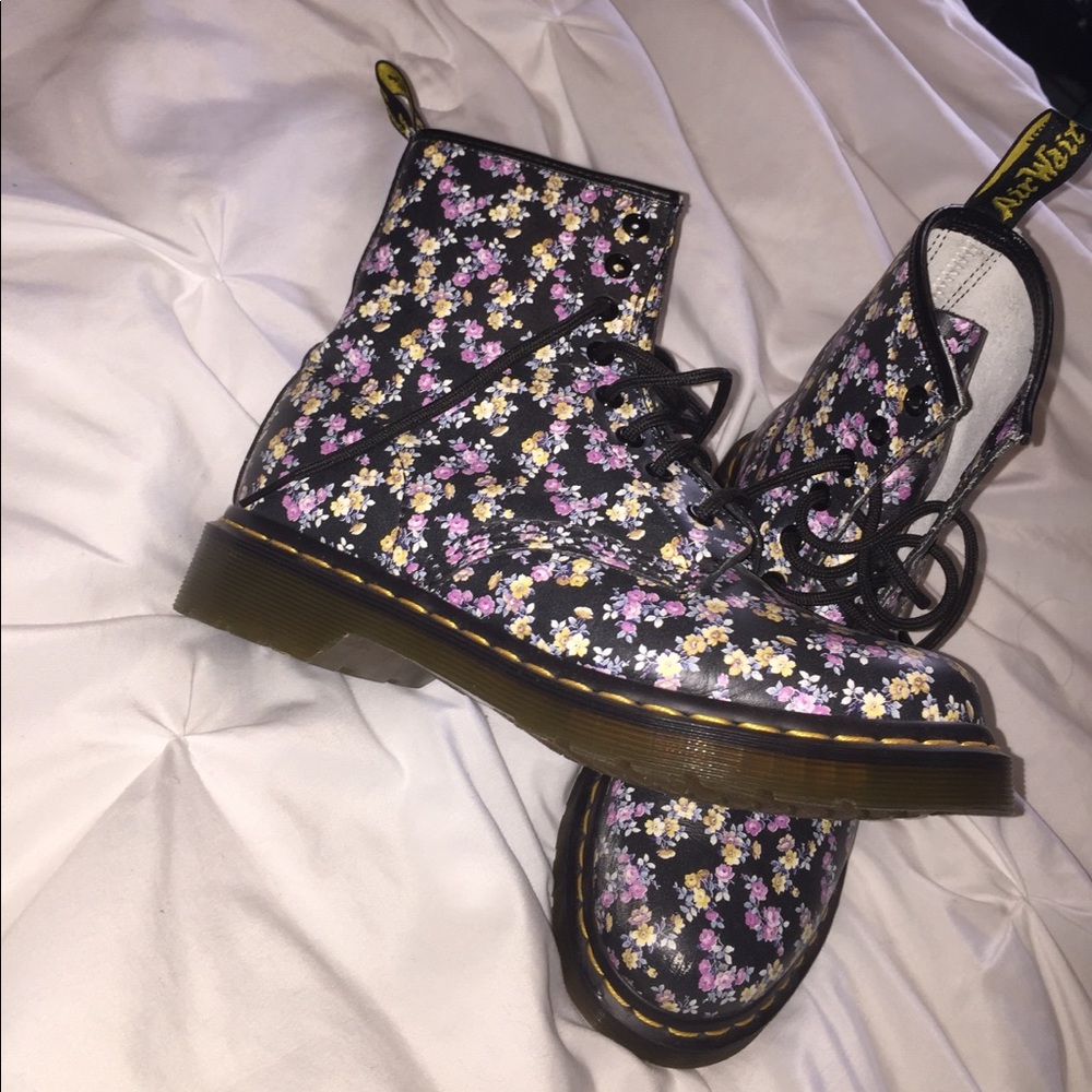 Dr. Martens Floral Boots