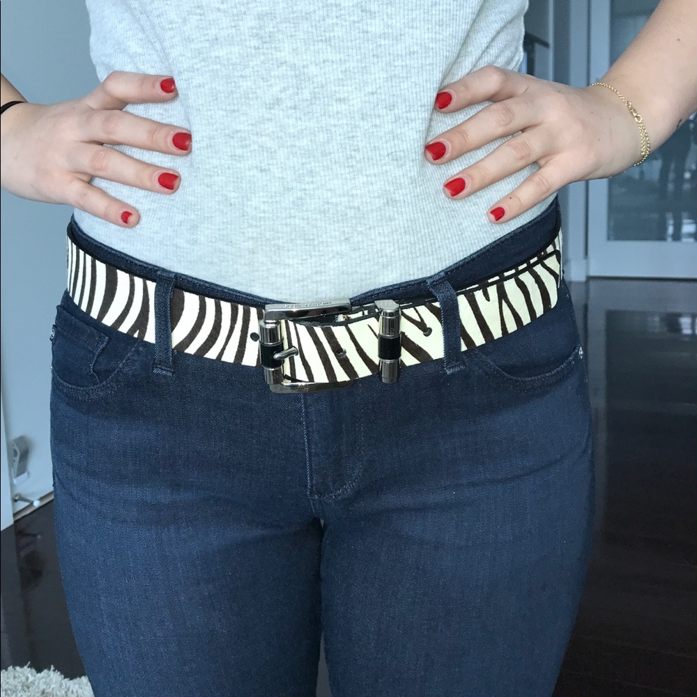 Zebra Belt - Michael Kors