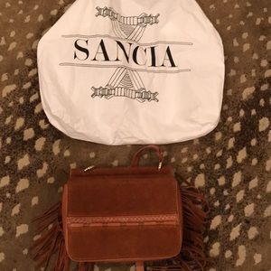 Sancia suede satchel