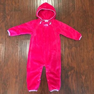 The North Face Pink Fleece Bunting Coverall 6-12