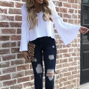 Free people damsel pullover sweater