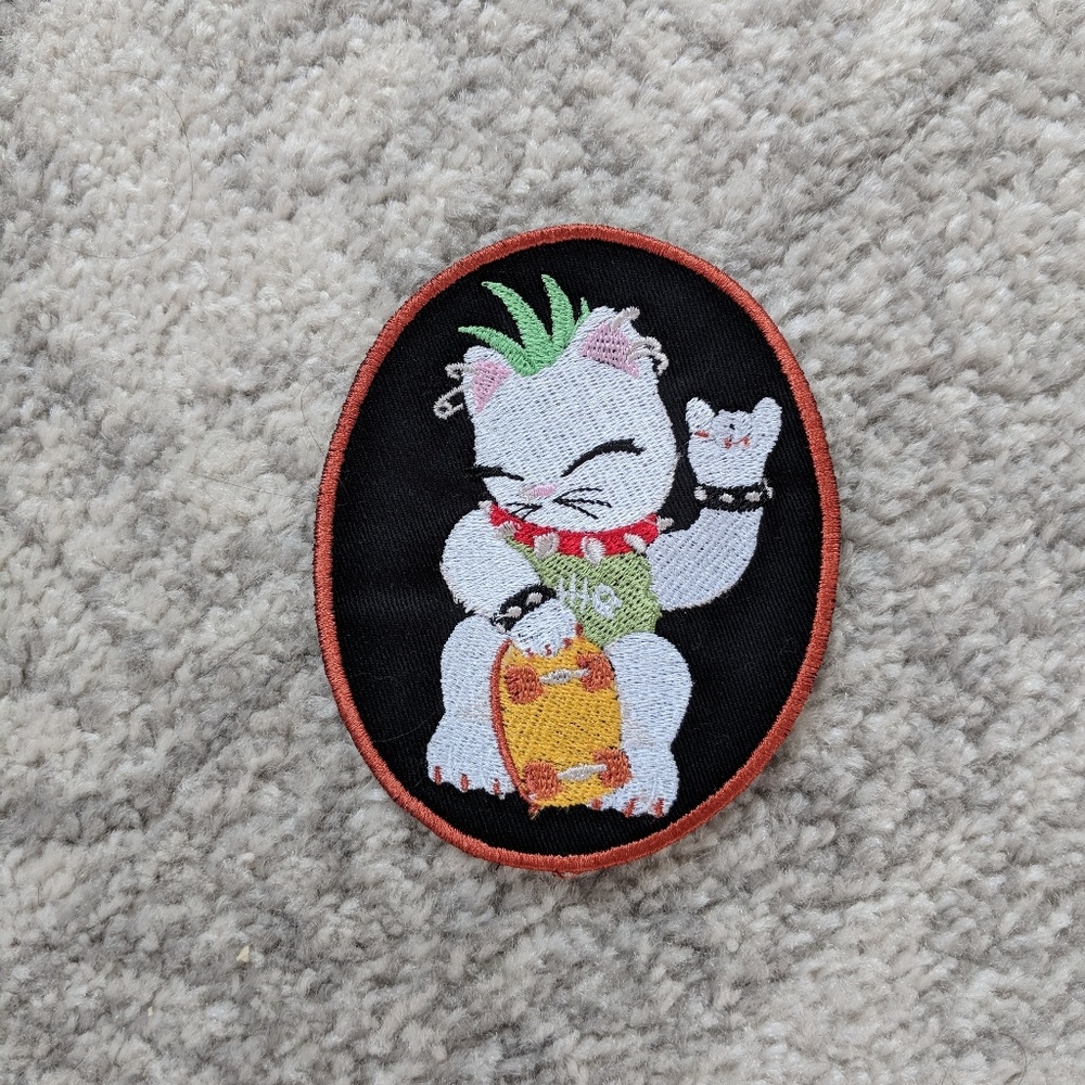 ¡RARE! Punk Skater Kitty patch