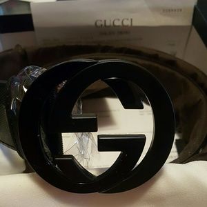 Black Gucci Belt