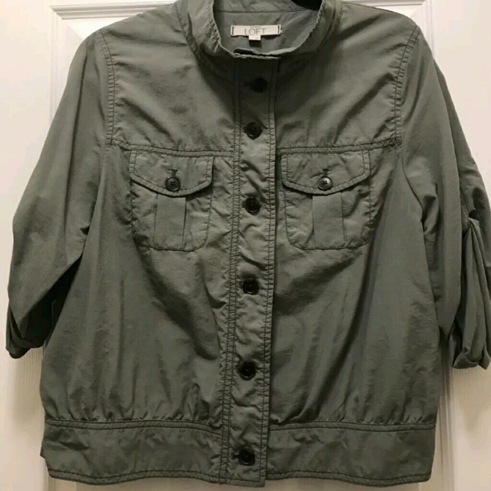 Loft light weight army green jacket