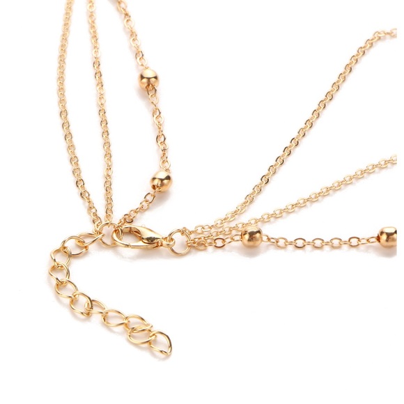 Multi Layer Crystal Eye Necklace Bohemian - Picture 3 of 3