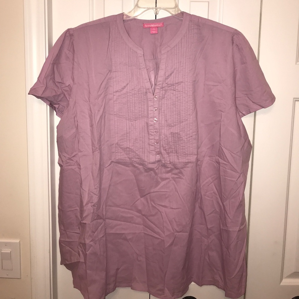 Light weight Short Sleeve Cotton Blouse