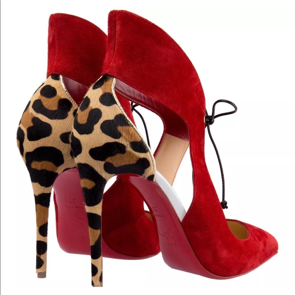 Christian Louboutin Ferme Rouge 100 Red Pump