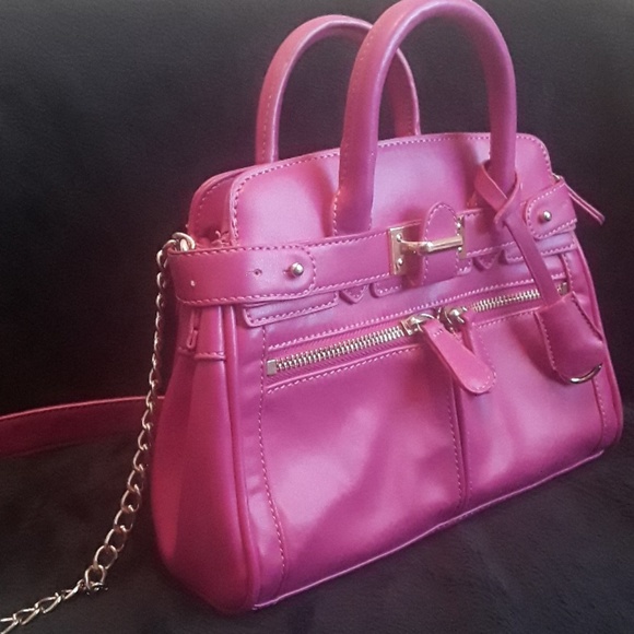 JustFab Handbags - Bright Pink Cross Body Purse