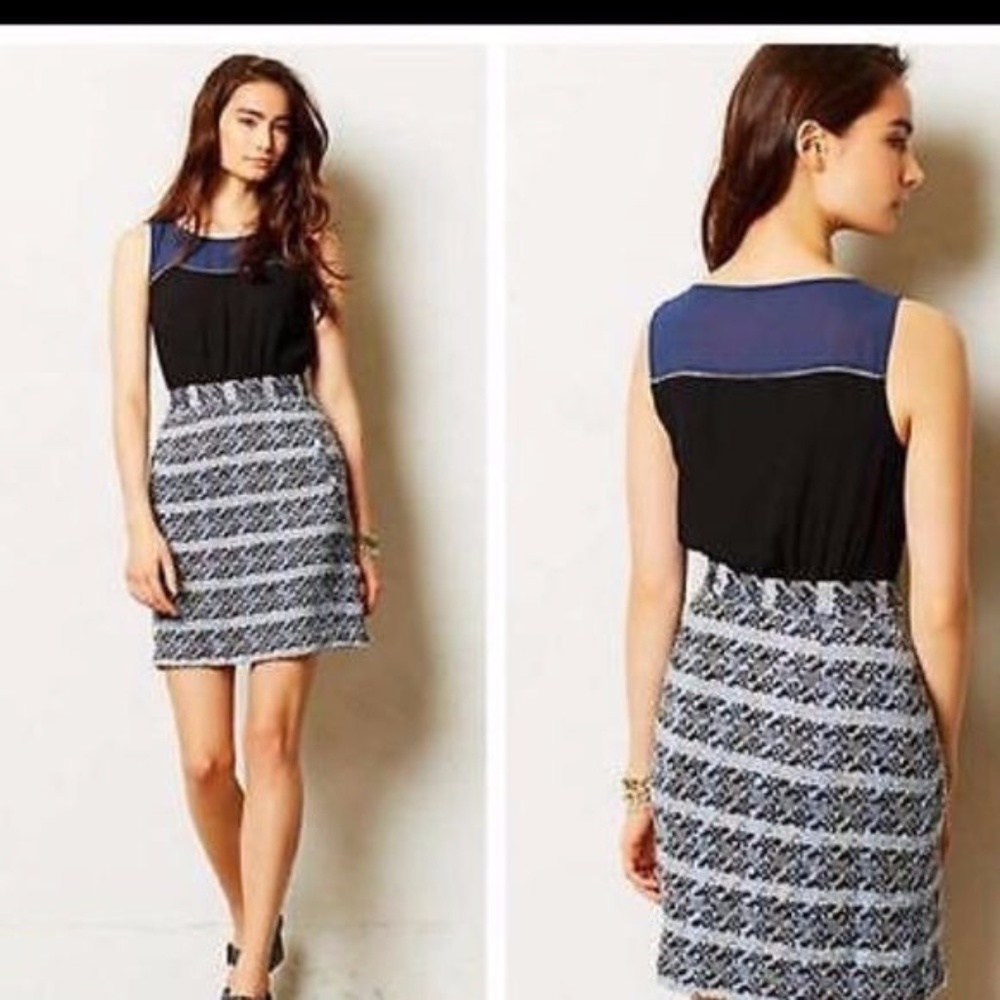 NWT Anthropologie Moulinette Soeurs tweed Dress