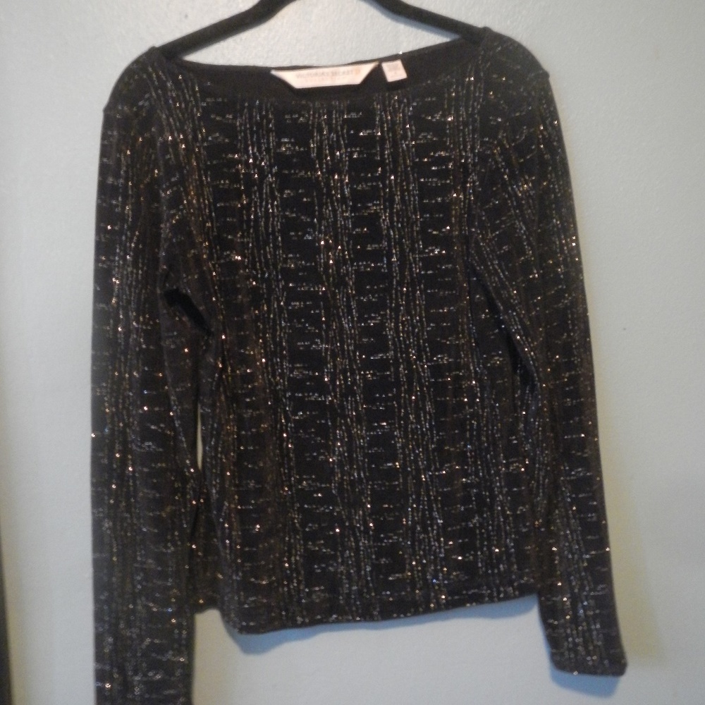 Gorgeous Black & Silver Top