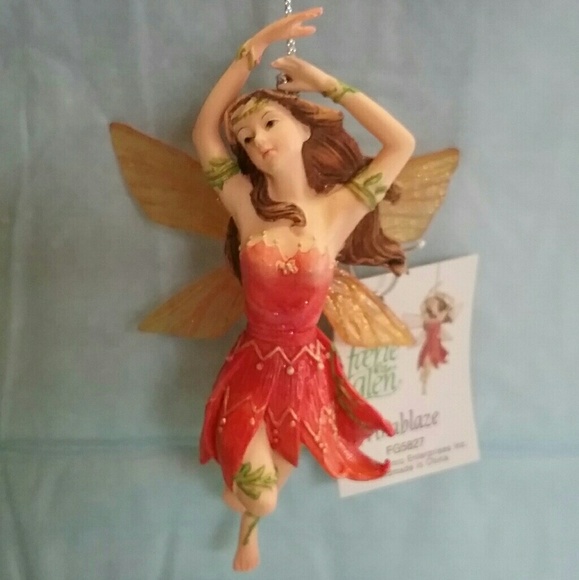 Faeries Glen Set Of 5 Fairy Ornaments - Retired - Picture 4 of 6