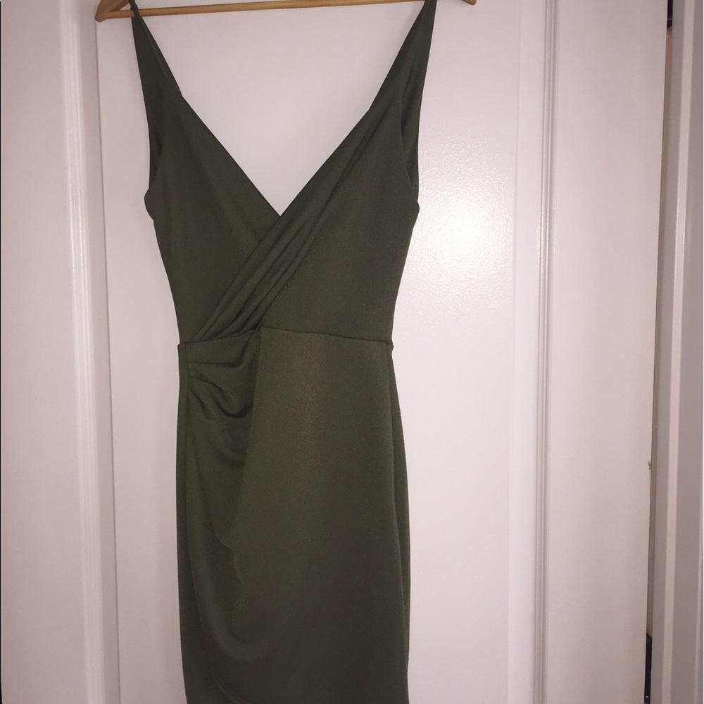 Want my look olive dress