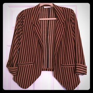 Adorable striped blazer!
