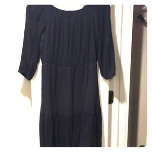 Navy Blue off the shoulder dress
