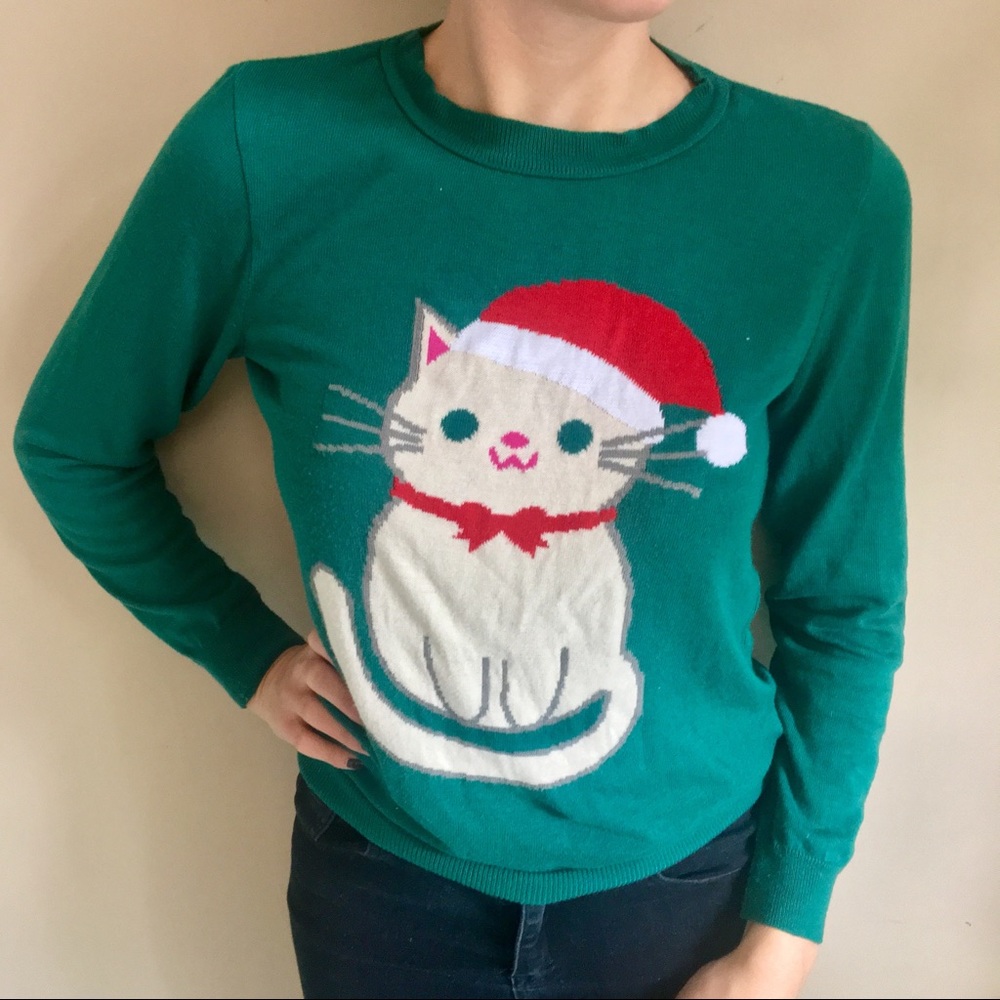 Asos Holiday Cat Sweater