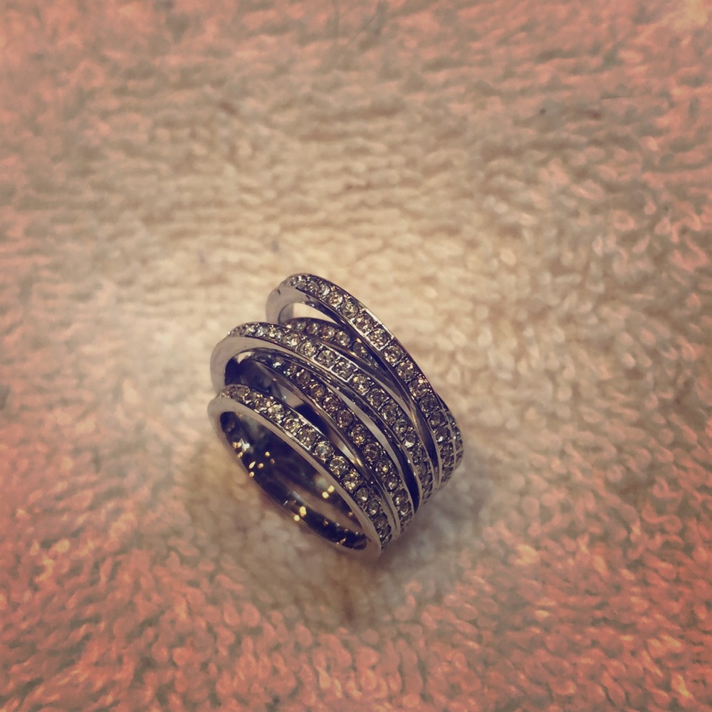 Swarovski infinity ring