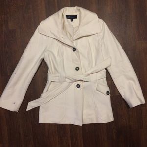MOVING SALE Anne Klein ivory pea coat