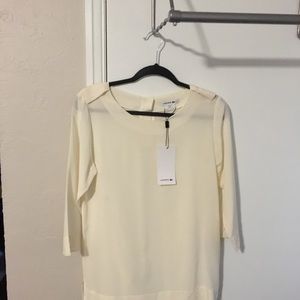 LaCoste 100% silk blouse