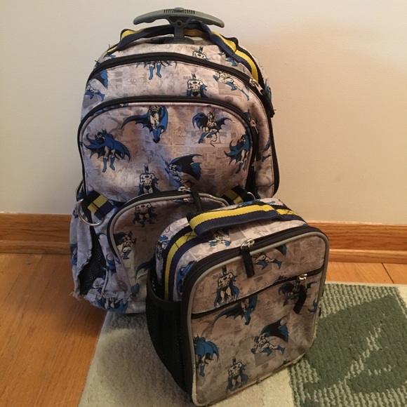 batman rolling backpack