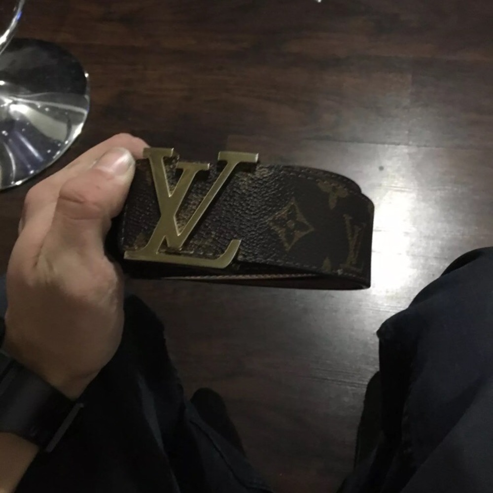 BROWN Gold LV Belt