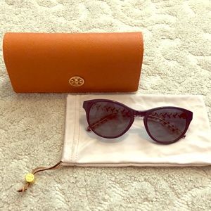 Navy Blue Tory Burch Sunglasses